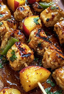 Jalapeno Peach Chicken Skewers