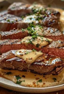 Juicy Steak with Creamy Garlic Sauce