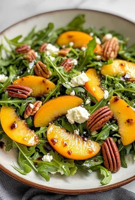 Peach Arugula Salad