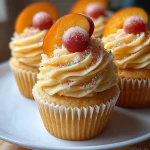 Peach Bellini Cupcakes