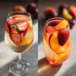 Peach Strawberry Cherry Summer Sangria
