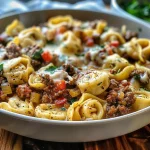 Philly Cheesesteak Tortellini Pasta