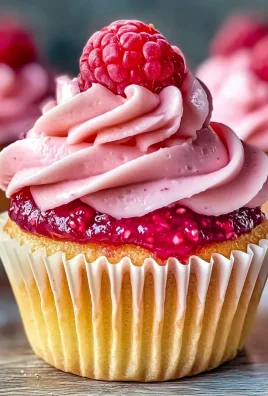 Raspberry Cupcakes with Raspberry Filling and Russian Buttercream