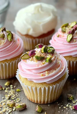 Rose and Pistachio Cupcakes: A Floral Delight