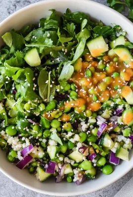Salad with Asian Dressing (High Protein)