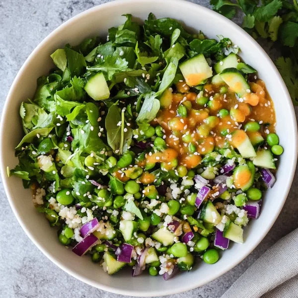 Salad with Asian Dressing (High Protein)