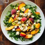 Simple Peach Feta Salad