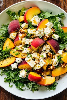 Simple Peach Feta Salad