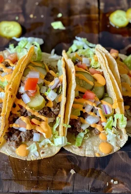 Smashed Cheeseburger Tacos