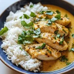 Spiced Coconut Basil Chicken with Rice: A Flavorful Delight