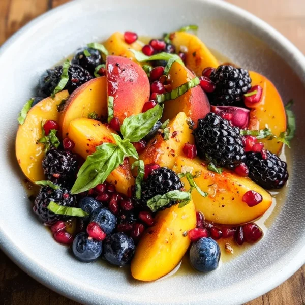 Summer Peach Fruit Salad