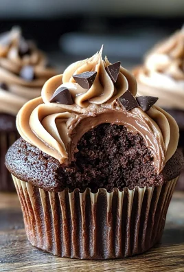 Swirled Chocolate Cupcakes with Creamy Chocolate Filling
