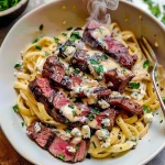 The Best Creamy Steak Pasta Alfredo Recipe