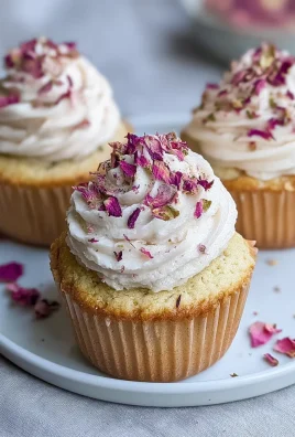 Vegan Cardamom Rose Cupcakes