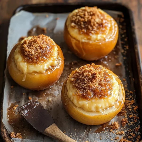 Cheesecake Stuffed Baked Apples