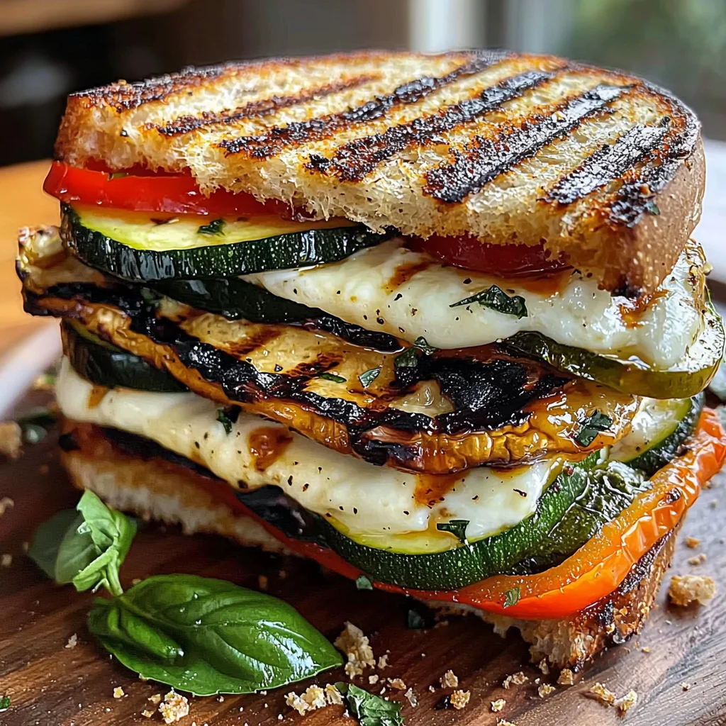 Grilled Veggie & Mozzarella Sandwiches