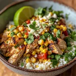 Street Corn Chicken Rice Bowl